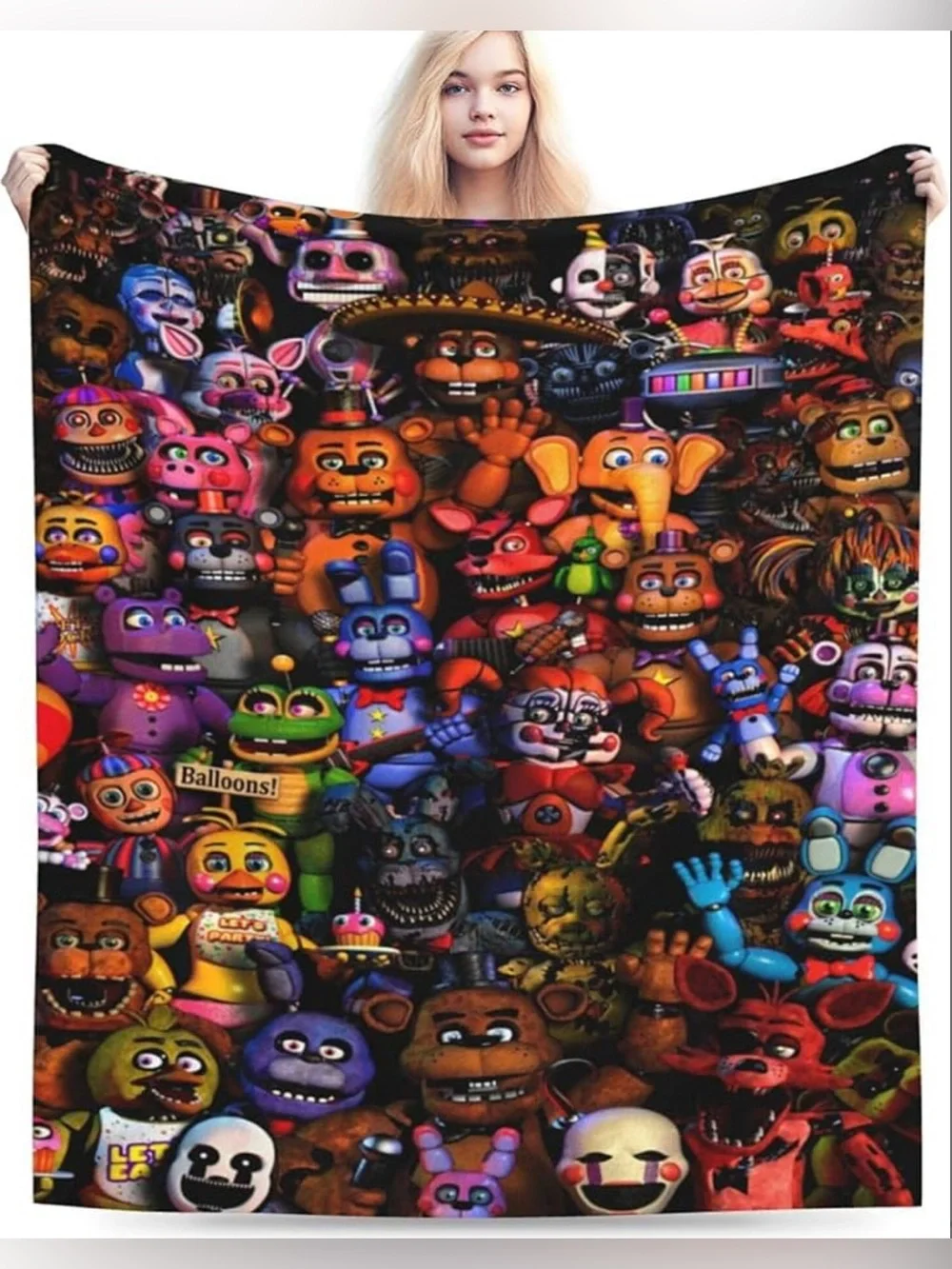 NEW Five Nights at Freddy's Throw Blanket